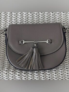 Rossi & Caruso Leather Crossbody Bag | Silver Hardware | Argentina